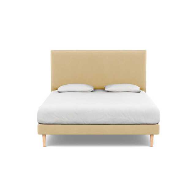 Heal's Newman Headboard Super King Smart Luxe Velvet Biscuit