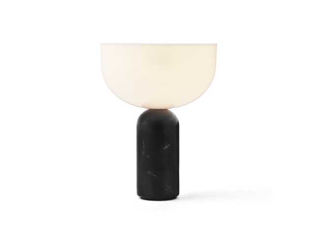 New Works Kizu LED Portable Table Lamp Black Marble