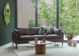 Heal's Sonno Armchair St Moritz Wool Light Grey Walnut Feet - thumbnail 2