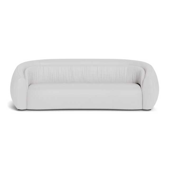 Heal's Flora 4 Seater Sofa Grain Leather White