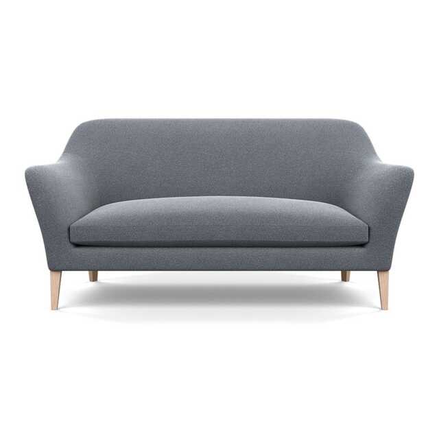 Heal's Wallis 3 Seater Sofa Boucle Steel Natural Oak Feet