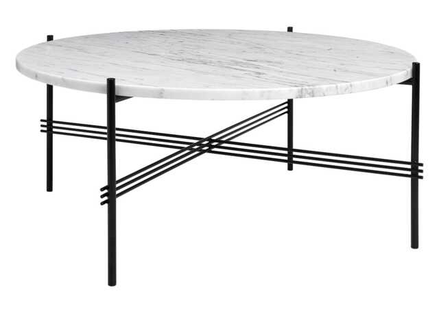 Gubi TS Coffee Table Large in White Carrara Marble - image 1