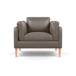 Heal's Sonno Armchair Daino Leather Elephant Natural Feet - thumbnail 1