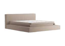 Carpe Diem Beds Rörö Stora Bed Set and Luxury Mattress Topper Super King Medium Tension in Ro Asuri Cashew