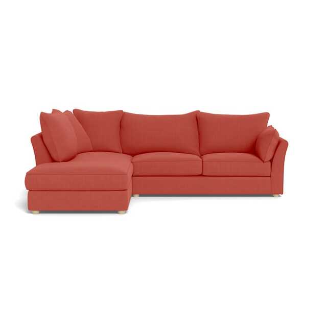 Heal's Tailor Left Hand Facing Corner Sofa Linen Grenadine Natural Feet