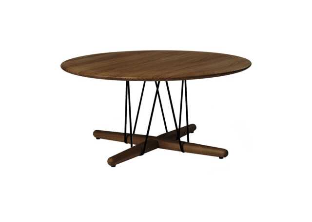 Carl Hansen & Son E021 Embrace Coffee Table Oiled Walnut Black Base 80cm - image 1