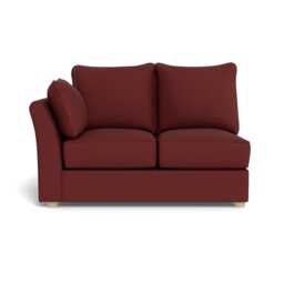 Heal's Tailor Double Left Hand Facing Corner Unit  Capelo Linen-Cotton Etruscan Red Natural Feet
