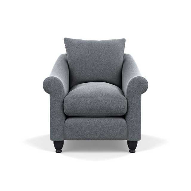 Heal's Devon Armchair Boucle Steel Black Feet
