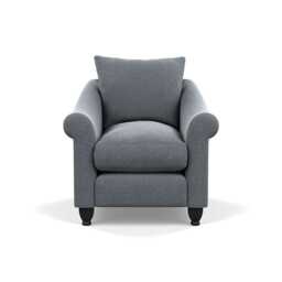 Heal's Devon Armchair Boucle Steel Black Feet