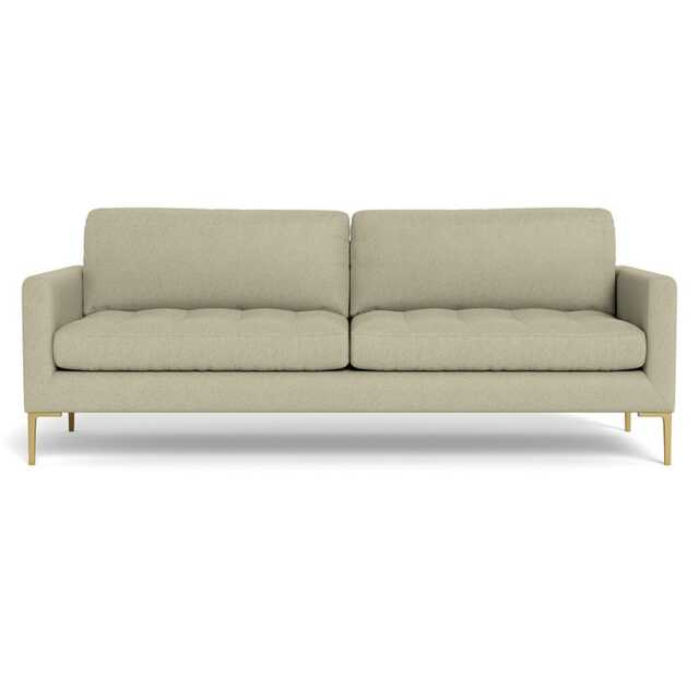 Heal's Eton 4 Seater Sofa Cotton Grain Brass Feet
