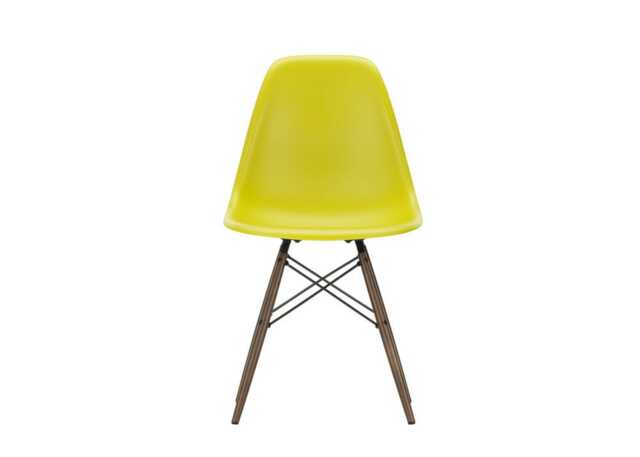 Vitra Eames DSW Chair New Height Mustard Dark Maple Legs - image 1