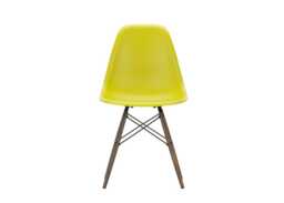 Vitra Eames DSW Chair New Height Mustard Dark Maple Legs - thumbnail 1