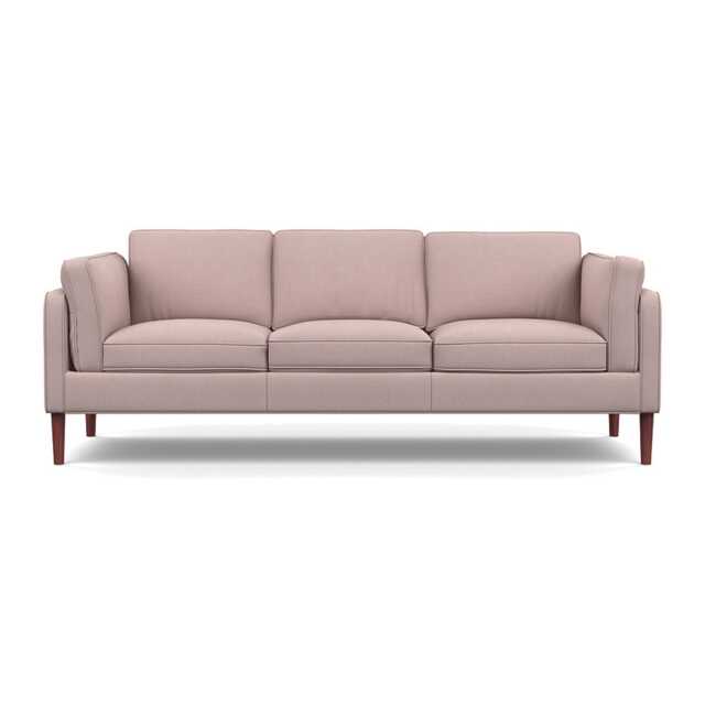 Heal's Sonno 4 Seater Siena Cotton Dusky Pink Walnut Feet - image 1