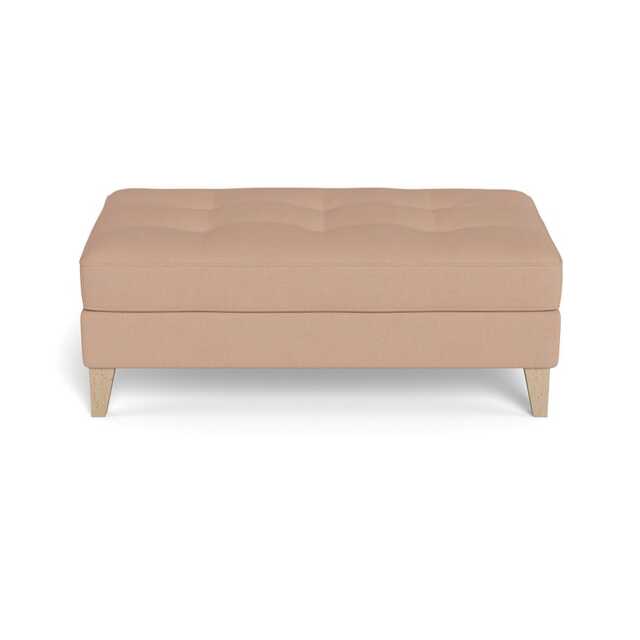 Heal's Mistral Footstool Capelo Linen-Cotton Rosedale Natural Feet