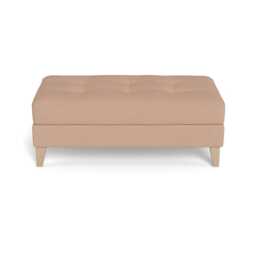 Heal's Mistral Footstool Capelo Linen-Cotton Rosedale Natural Feet