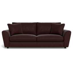 Heal's Snooze 5 Seater Sofa Smart Luxe Velvet Acorn Black Feet