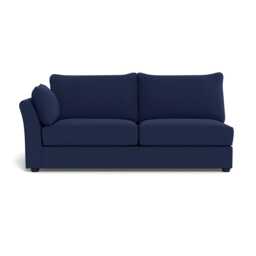 Heal's Tailor Large Left Hand Facing Corner Unit Melton Wool New Navy Black Feet - thumbnail 1