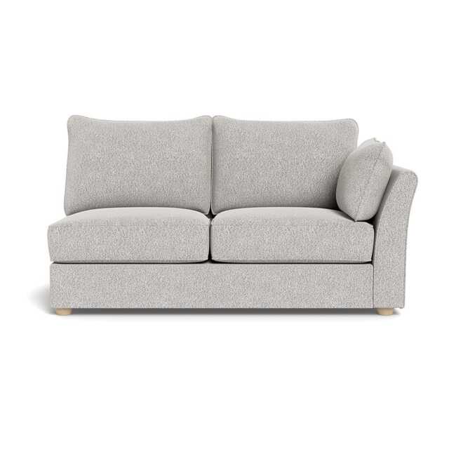 Heal's Tailor Medium Right Hand Facing Corner Unit Chunky Boucle Ecru Natural Feet