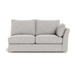 Heal's Tailor Medium Right Hand Facing Corner Unit Chunky Boucle Ecru Natural Feet
