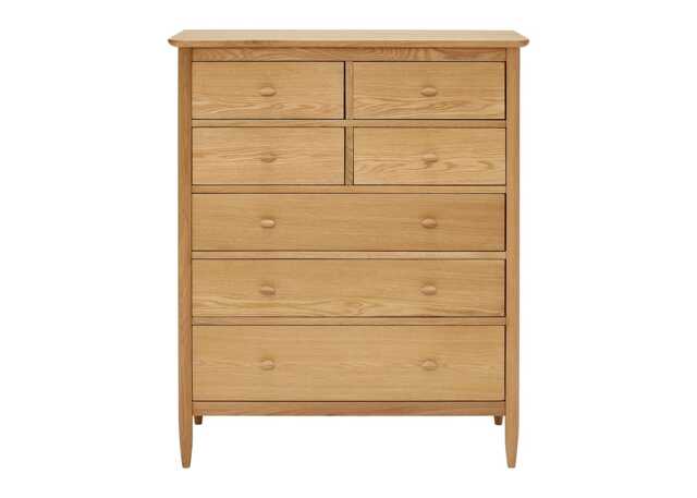 Ercol Teramo 7 Drawer Tall Wide Chest