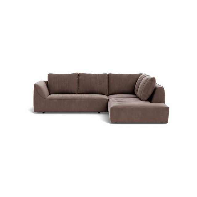 Heal's Morven Right Hand Facing Large Corner Sofa Smart Velvet Mouse
