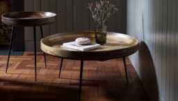 Mater Bowl Table Medium Black Stained Mango Wood - thumbnail 2