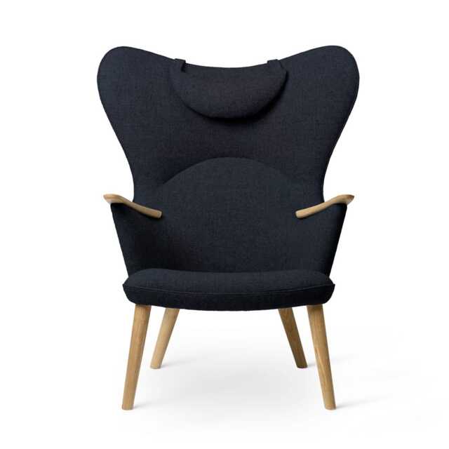 Carl Hansen & Son CH78 Lounge Chair with head rest, Oak/Fiord 0782 - image 1