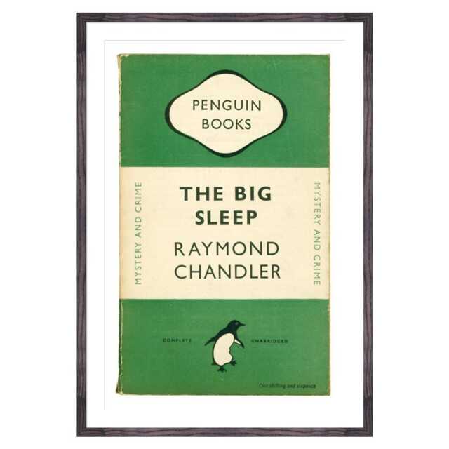 KING & MCGAW The Big Sleep Book Cover Penguin Books Framed Print