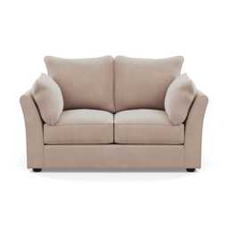 Heal's Tailor 2 Seater Sofa Smart Velvet Pebble Black Feet - thumbnail 1
