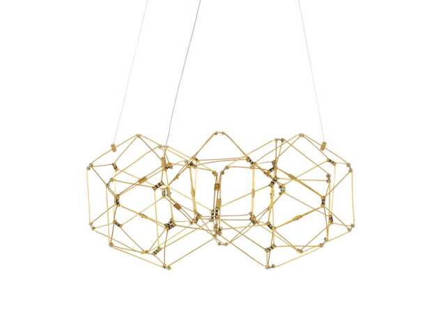 Heal's Supernova LED Oval Pendant Light Brass
