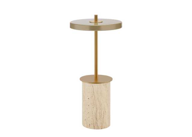 Umage Asteria LED Move Mini Portable Lamp Travertine/Brass - image 1