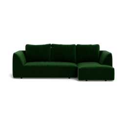 Heal's Morven Right Hand Facing Corner Chaise Sofa Smart Velvet Forest