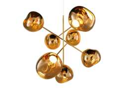 Tom Dixon Melt LED Chandelier Gold Large