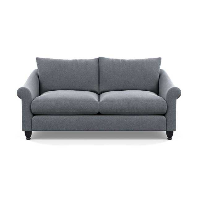 Heal's Devon 3 Seater Sofa Boucle Steel Black Feet