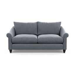 Heal's Devon 3 Seater Sofa Boucle Steel Black Feet