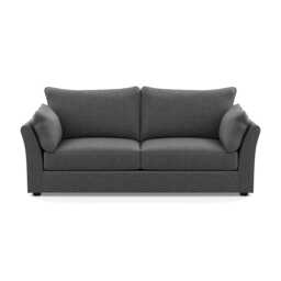 Heal's Tailor 4 Seater Sofa Melton Wool Granite Black Feet