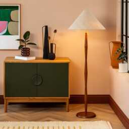 Heal's Osaka Floor Lamp Walnut Finish - thumbnail 2
