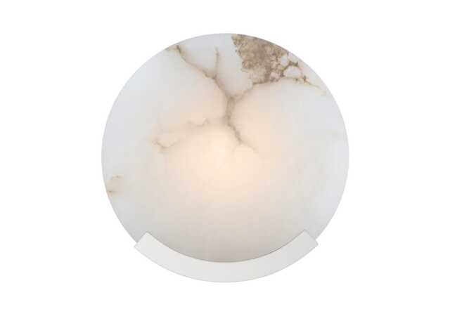 "Visual Comfort Melange Round Sconce Polished Nickel 7"""