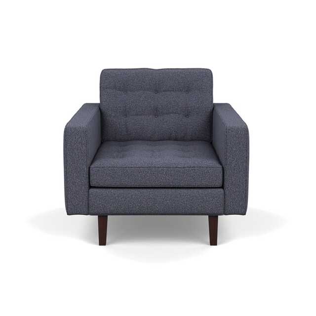Heal's Hepburn Armchair Loop Boucle Navy Black