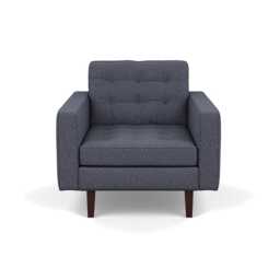 Heal's Hepburn Armchair Loop Boucle Navy Black
