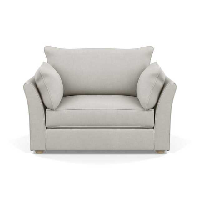 Heal's Tailor Loveseat Capelo Linen-Cotton Sea Salt Natural Beech Feet