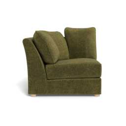 Heal's Tailor Corner Unit Left Hand Facing Boucle Velvet Wilder Natural Beech Feet