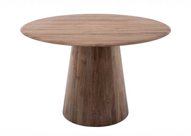 Gazzda Mushroom Round Dining Table Walnut 126cm