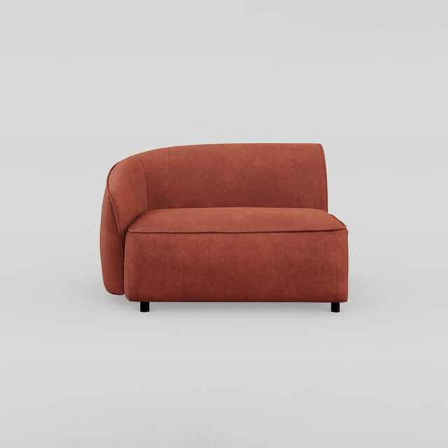 Heal's Aurelie Corner Module LHF Smart Luxe Velvet Tawny