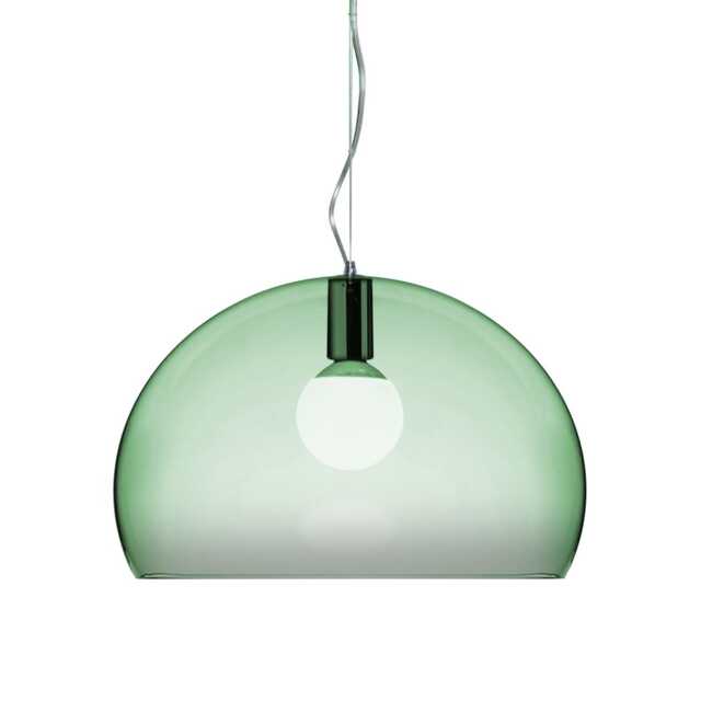 Kartell FLY Pendant Light Sage Green Transparent - image 1