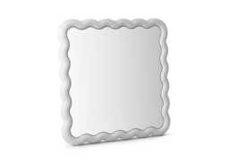 Normann Copenhagen Illu Mirror with Light White 80 x 80cm