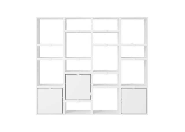 Muuto Stacked Storage System Bookcase Configuration 4 White