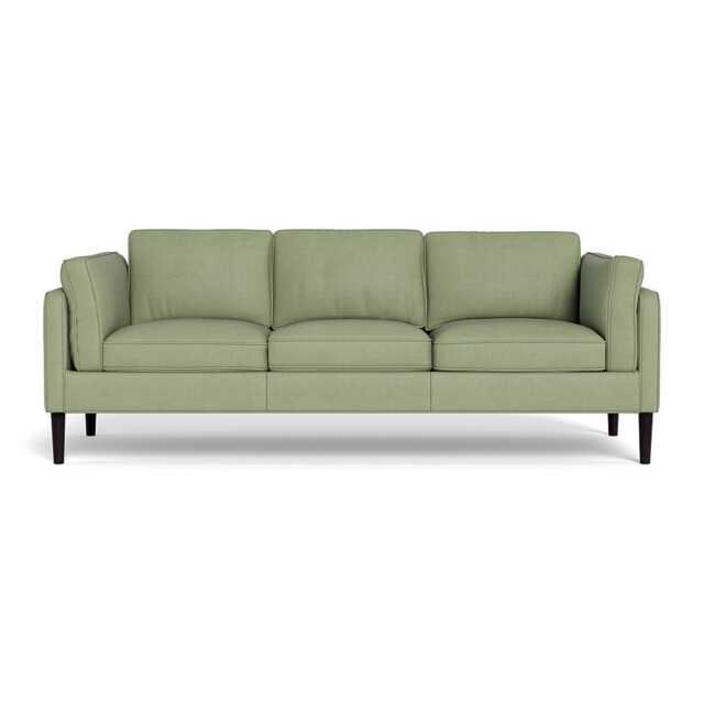 Heal's Sonno 4 Seater Sofa Siena Cotton Pistachio Wenge  Black Feet - image 1