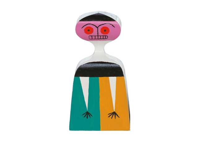 Vitra Girard Wooden Doll No. 3 Pink Face & Red Eyes