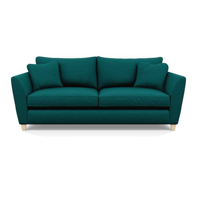 Heal's Torino 4 Seater Sofa Brushed Cotton Pine Natural Feet